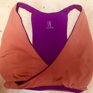 Alicia Keys Athleta Reversible Wrap Sports Bra